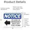 Signmission In Case Of Emergency Shut Off Sign With Symbol, 7 in W x Rectangle, Vinyl Decal OS-2PACK-NS-D-57-L-13662 - alternate 5